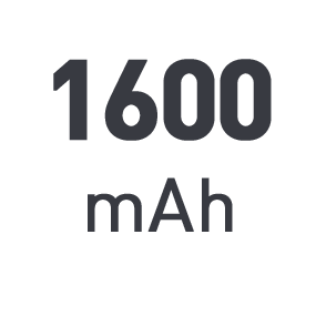 Vermogen: 1600 mAh