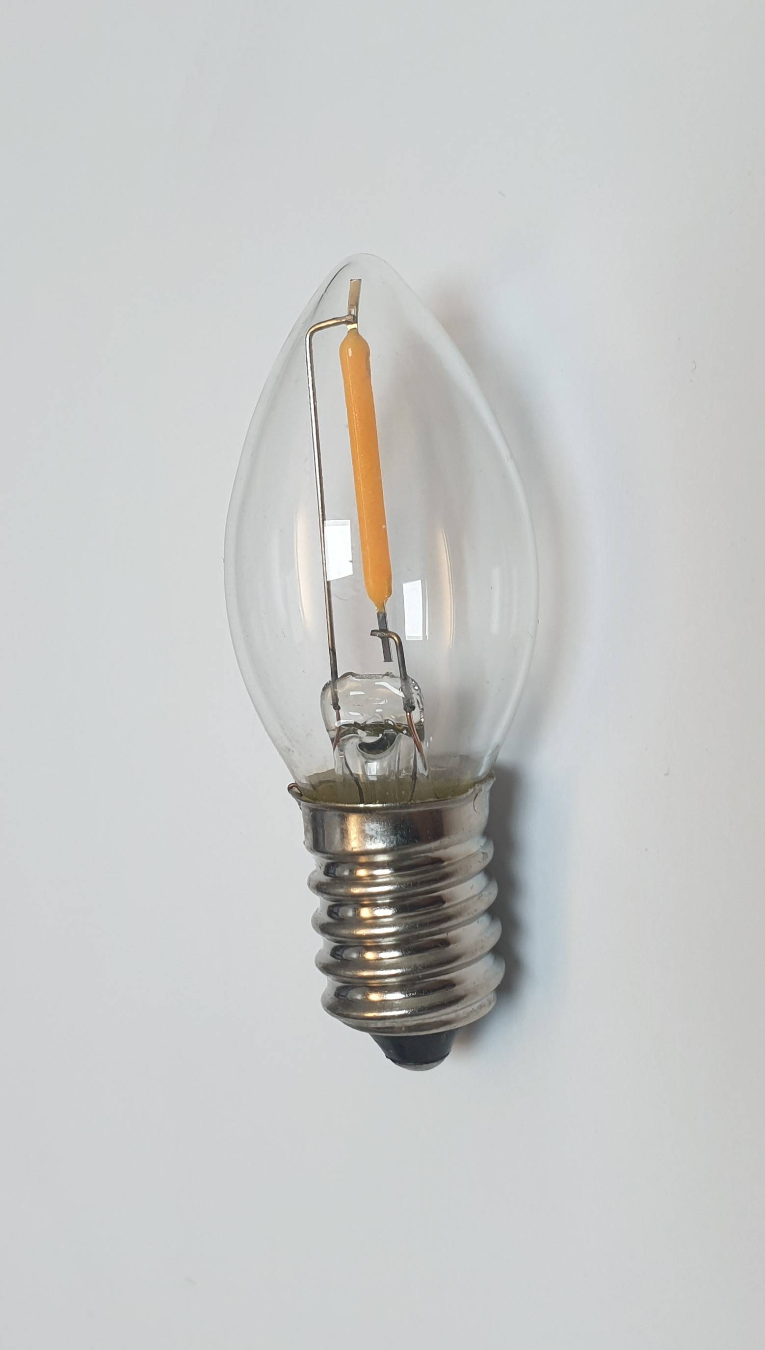LED Filament minikaars 1 Watt, 2200K, E14-fitting