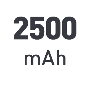 Vermogen: 2500 mAh