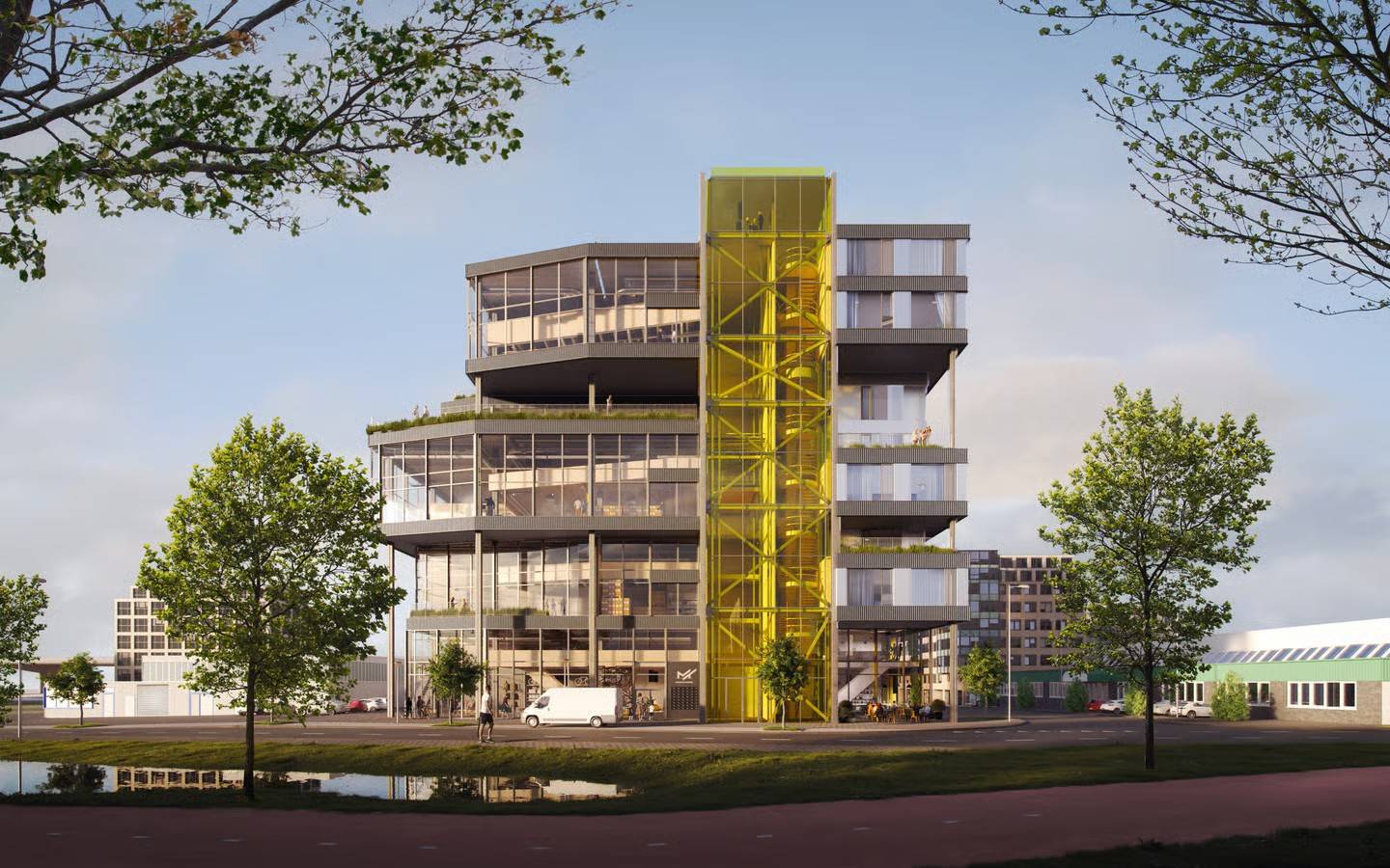 Makerstoren: opvallend gebouw waar wonen en werken wordt gecombineerd