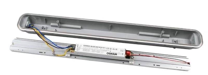 IP65 LED armatuur opbouw lengtes: 60cm, 120cm en 150cm; 24W, 36W, 50W (120Lm/W)