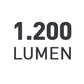 Lichtsterkte: 1200 Lumen