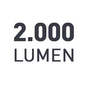 Lichtsterkte: 2000 Lumen