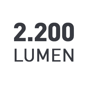 Lichtsterkte: 2200 Lumen
