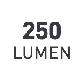 Lichtsterkte: 250 Lumen
