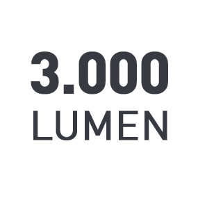 Lichtsterkte: 3000 Lumen