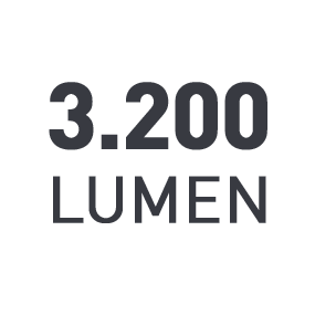 Lichtsterkte: 3200 Lumen