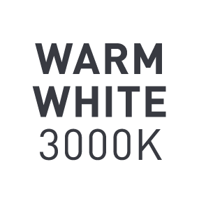 Lichtkleur: Warm wit 3.000 Kelvin