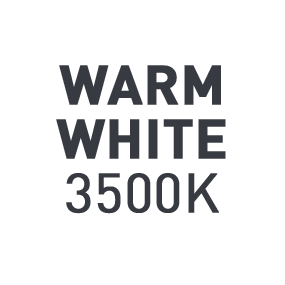 Lichtkleur: Warm wit 3.500 Kelvin
